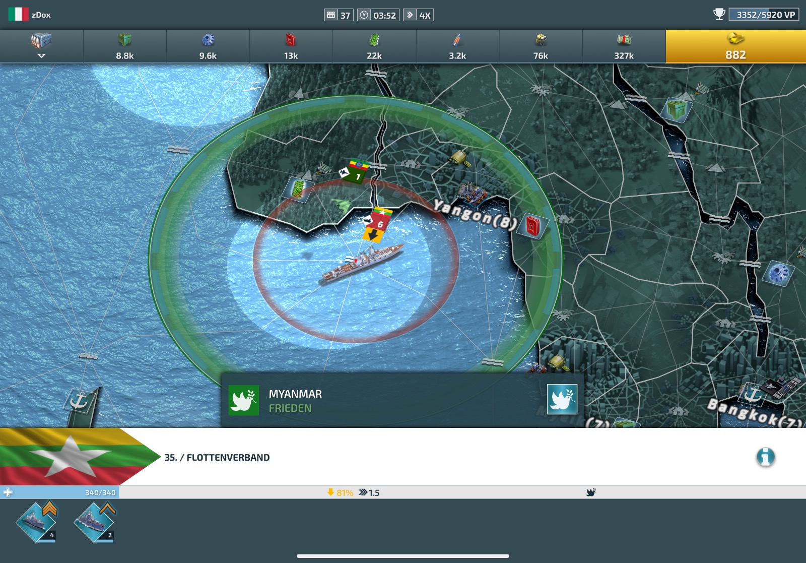 Conflict of Nations gameplay